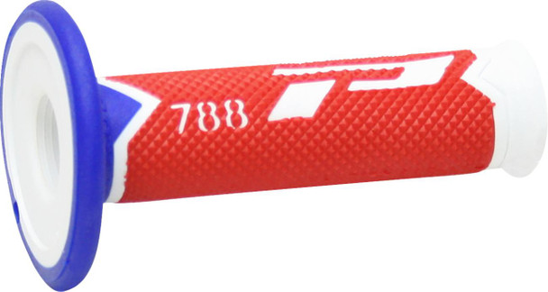 Pro Grip - 06301958 - Cross Triple Density 788 Grips - White/Red/Blue