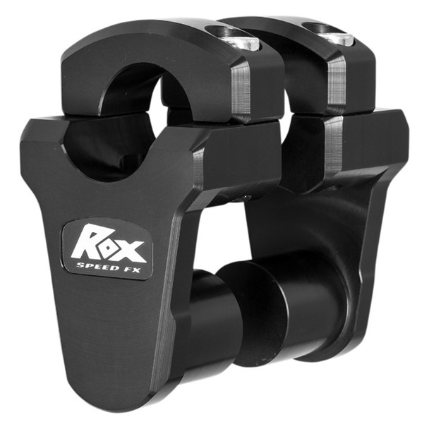 Rox Speed Fx - 06020653 - Pivoting Handlebar Risers for 1-1/8" Bar Clamps - 2" - Black