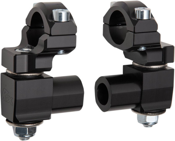 Rox Speed Fx - 06020985 - Anti-Vibration 2" Pivot Handlebar Risers - 1-1/8" - Black
