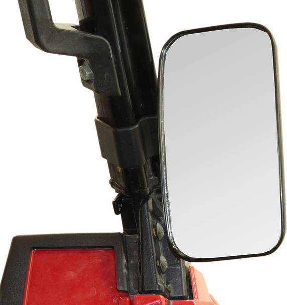 Seizmik - 06401101 - Mirror - Basic - Side View - Rectangle - Black - Polaris Pro Fit/Can Am Profiled ROPS