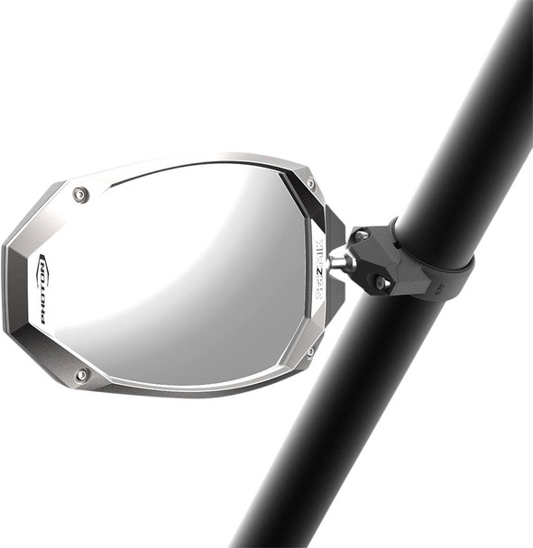 Seizmik - 06401486 - Mirrors - Photon - Side View - Oval - Black/Silver - 1.875"/2" ROPS - Pair