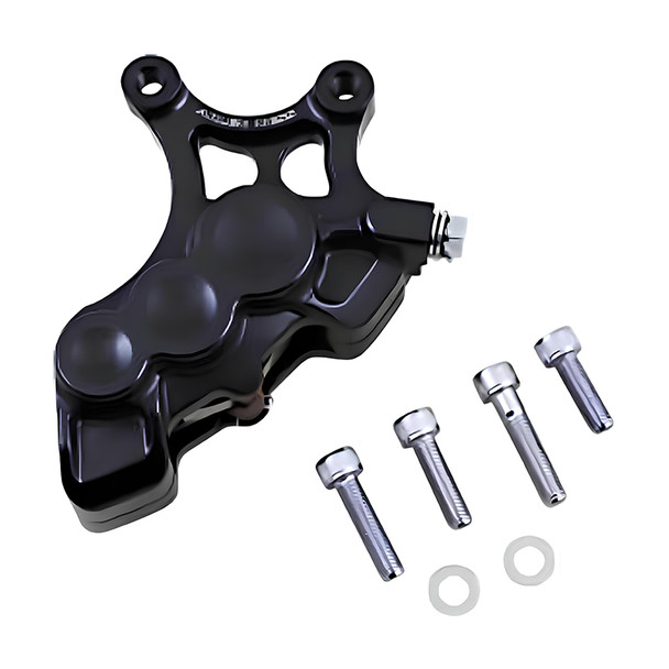 Arlen Ness - Black Six-Piston Differential Bore Front Brake Caliper for 14" Oversize Rotors