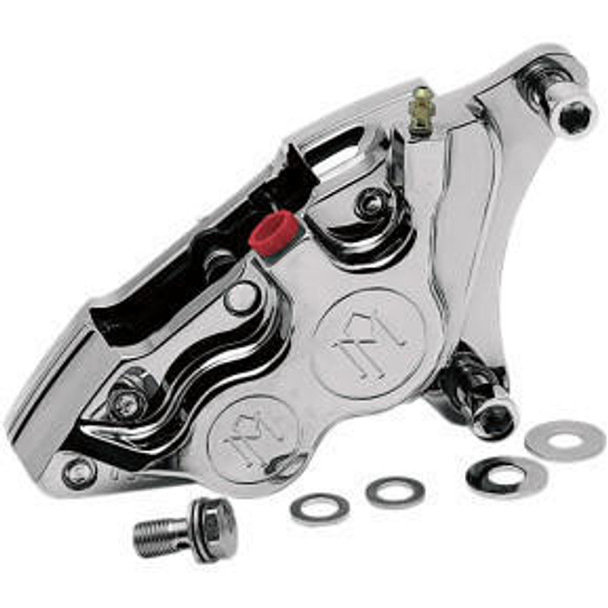  Performance Machine - Polished Four-Piston Differential-Bore Front Caliper for 11.5" Rotors 