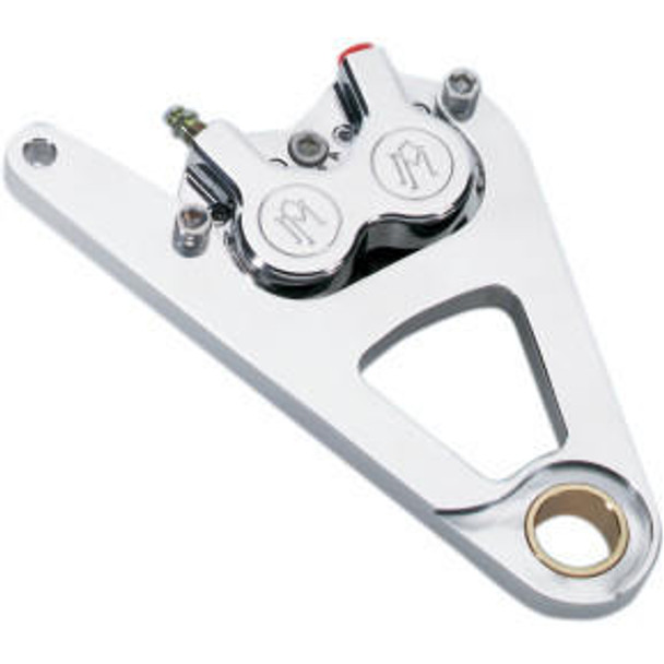  Performance Machine - Chrome Classic Single Disc Front Caliper Kit for 11.5" Rotors fits '00-'07 Softail Models 