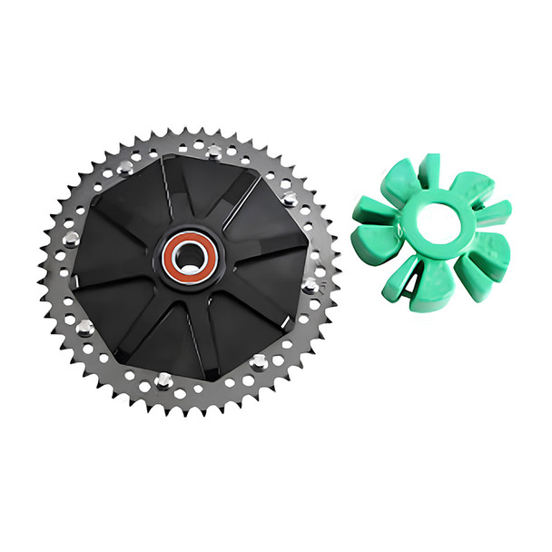 Alloy Art - 53 Tooth Black Anodized Carrier Cush Drive Chain Sprocket fits '09-'21 Touring Models (Choose Finish)