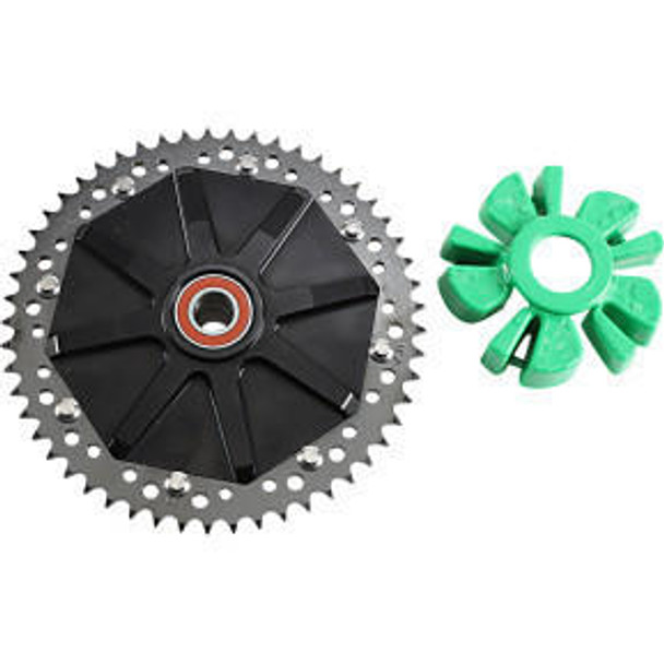  Alloy Art - 53 Tooth Black Anodized Carrier Cush Drive Chain Sprocket fits '09-'21 Touring Models (Choose Finish) 