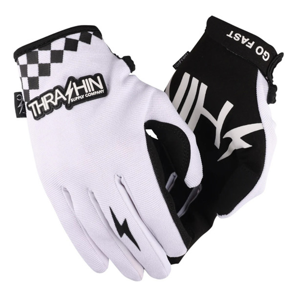 Thrashin Supply Co. - White Go Fast Stealth Gloves