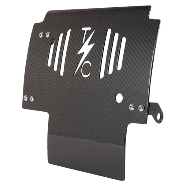 Thrashin Supply Co. - Carbon Fiber/Gloss Skid Plate fits FLHX/FLTRX Models