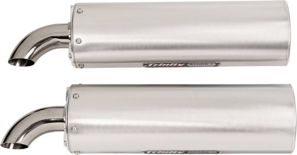Trinity Racing - 18300664 - Full Dual Exhaust System - Brushed - RZR XP 1000