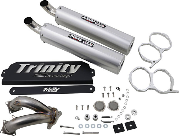 Trinity Racing - 18310974 - Stage 5 Slip-On Mufflers - Brushed