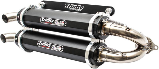 Trinity Racing - 18310682 - Stage 5 Slip-On Dual Muffler - Black