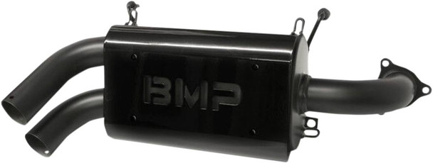 Bikeman Performance - 18310743 - Double Barrel Slip-On Muffler - Ceramic Black
