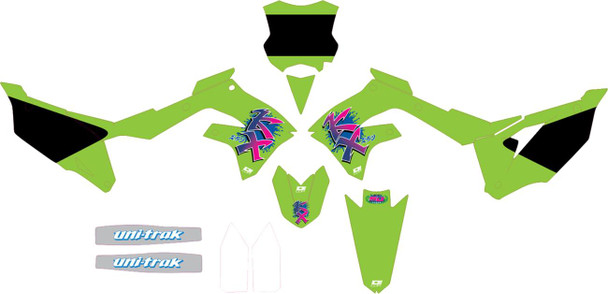 D'Cor Visuals - 20-20-363 - Graphic Kit - '93 KX Retro - KX 250