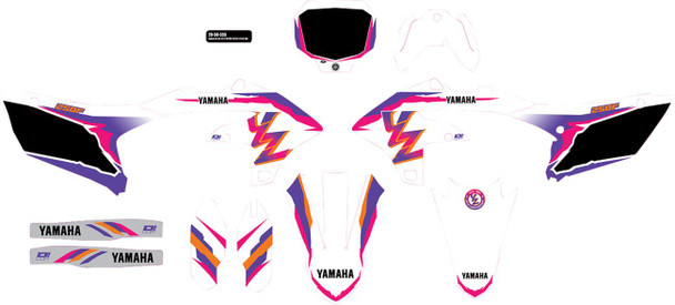 D'Cor Visuals - 20-50-335 - Graphic Kit - '93 YZ Retro - YZ 250 F '24-'25