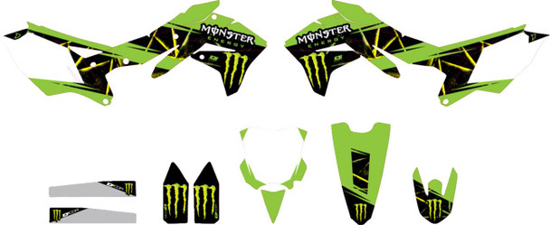 D'Cor Visuals - 20-20-135 - Graphic Kit - Monster Energy Slash - KXF 450