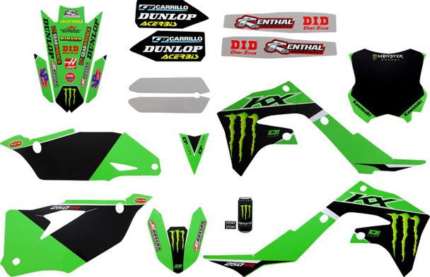 D'Cor Visuals - 20-20-652 - Graphic Kit - '22 Monster Energy - KX 250