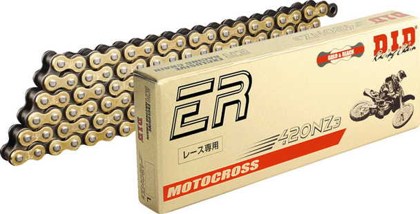 Did - 420NZ3G130RB - 420 NZ3 - High-Performance Motorcycle Chain - 130 Links - Gold
