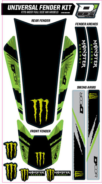 D'Cor Visuals - 15-20-101 - Universal Trim Kit - Green Monster