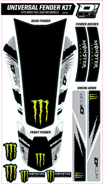 D'Cor Visuals - 15-70-101 - Universal Trim Kit - Monster White