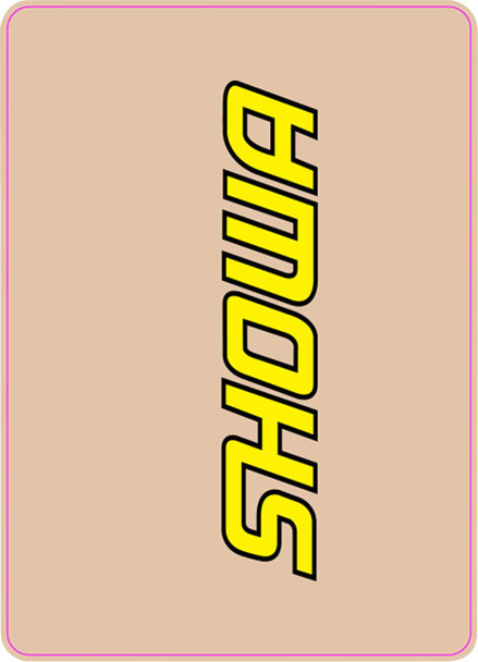 D'Cor Visuals - 40-80-124 - Upper Fork Decal - Showa - Yellow