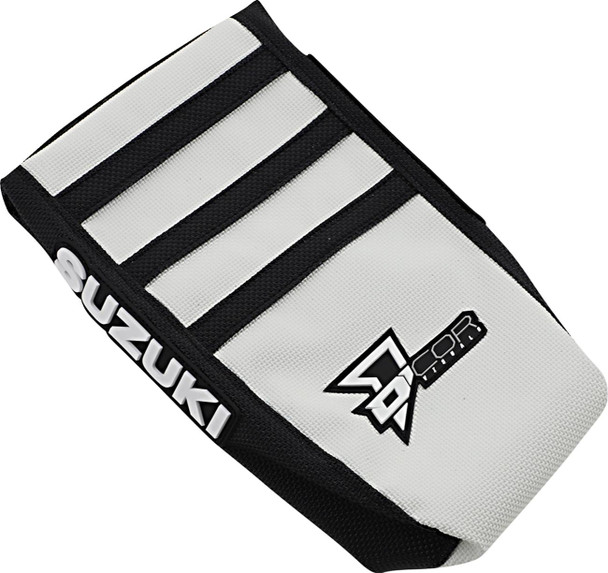 D'Cor Visuals - 30-40-455 - Seat Cover - Black/White - RMZ250/450 '04-'18
