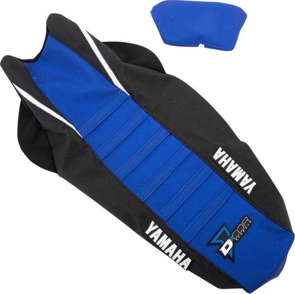 D'Cor Visuals - 30-50-483 - Seat Cover - Black/Blue - YZ250F/450F '18-'23