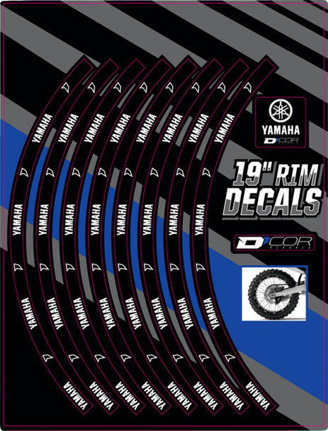 D'Cor Visuals - 40-80-207 - Rim Decal - Yamaha Logo - 19" Rear
