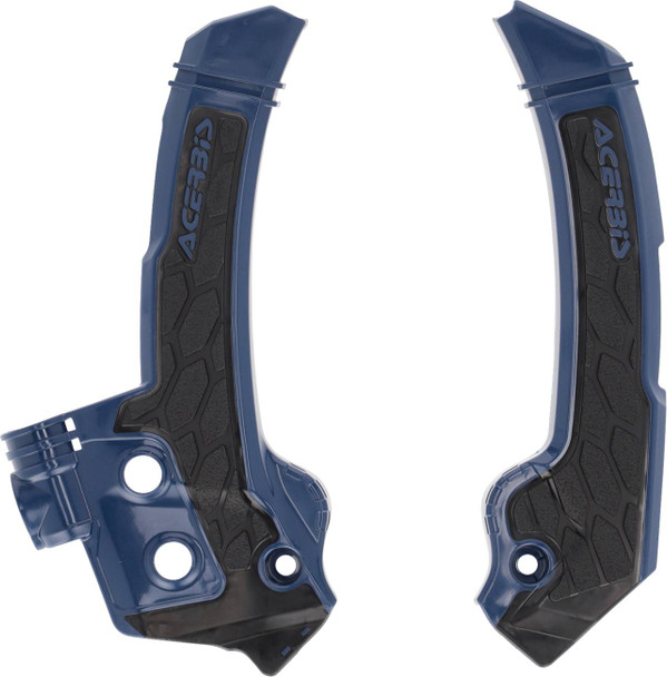 Acerbis - 2987271034 - X-Grip Frame Guards - Blue/Black - Husqvarna - FC/FX/TC/TX