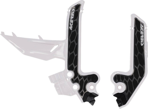 Acerbis - 2986891035 - X-Grip Frame Guards - White/Black - SX85 | MC85