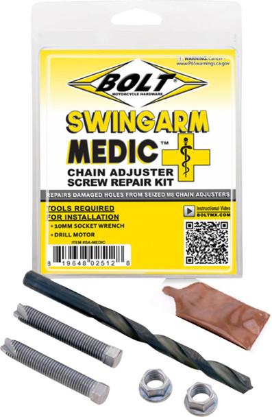Bolt - SA-MEDIC - Swingarm Medic Chain Adjuster Kit - M8-1.25