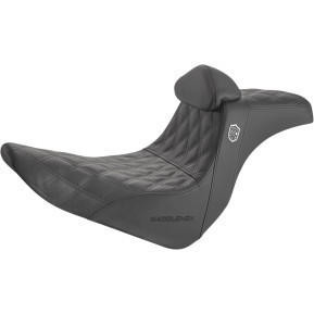 Saddlemen - Pro Series SDC Performance Grip Seat W/ Backrest fits '18-'25 FXLR/​FXLRS/​FXLRST, '18-'21 FLSB Models