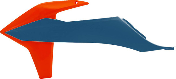 Acerbis - 2726517302 - Radiator Shrouds - Orange/Factory Blue