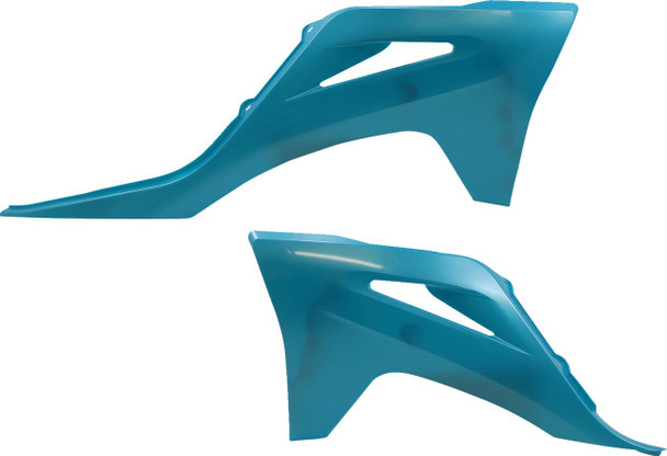 Acerbis - 2872737441 - Radiator Shrouds - Teal/Metallic