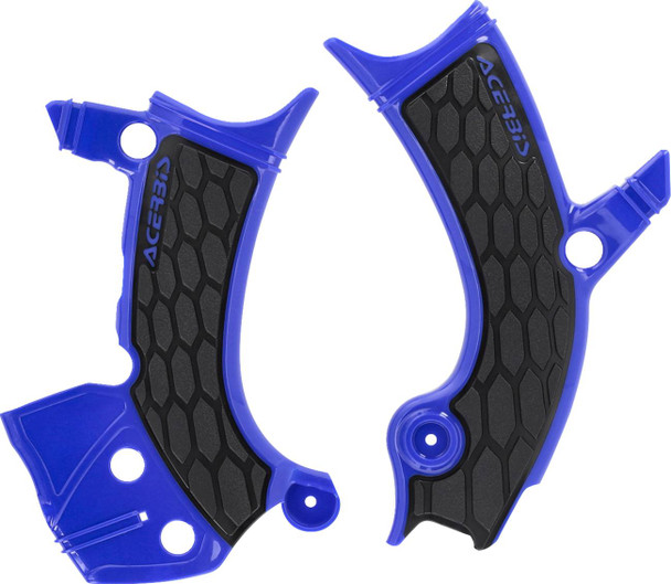 Acerbis - 2985901034 - X-Grip Frame Guards - Black/Blue - WR 250/450 F