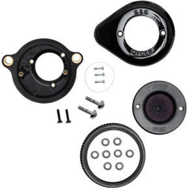  S&S Cycle - Air Stinger Stealth Air Cleaner Kit with Teardrop Cover fits '17-'21 M8 Softail Models 