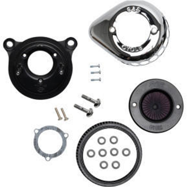  S&S Cycle - Air Stinger Stealth Air Cleaner Kit with Teardrop Cover fits '08-'17 Twin Cam - Electronic Throttle 