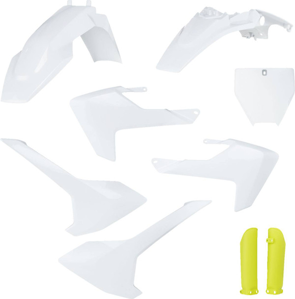 Acerbis - 2731987705 - Full Body Kit - '23-'24 OEM White/Yellow - Husqvarna - TC '17-'24