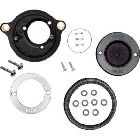 S&S Cycle - Air Stinger Stealth Air Cleaner Kit with S&S Ring fits '25 FLHRXS/​FLHTCUTG/​FLRT/​FLTRT, '17-'24 M8 Softail Models (Except '23-'24 FLHXSE/​FLTRXSE)