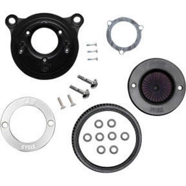  S&S Cycle - Air Stinger Stealth Air Cleaner Kit with S&S Ring fits '01-'17 Twin Cam EFI Models & '99-'06 CV Carb - Cable Throttle 