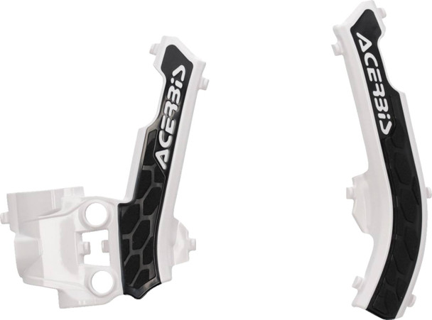 Acerbis - 2979611035 - X-Grip Frame Guards - White/Black - Gas Gas | Husqvarna | KTM