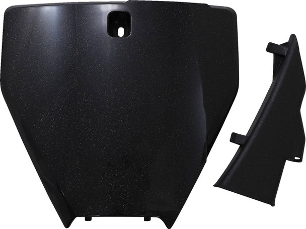 Acerbis - 2726577440 - Front Number Plate - Black/Metallic