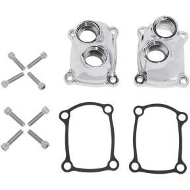 Drag Specialties - Chrome Tappet Block Cover fits '17 & Up Harley M8 Models Repl. OEM #25700410/25700411