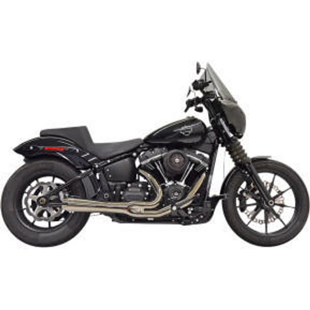 Bassani Exhaust Bassani - 2-Into-1 Exhaust System Black Chrome - fits '18-'23 Harley Softail  