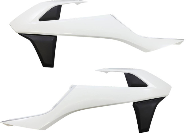 Acerbis - 2421081035 - Radiator Shrouds - White/Black