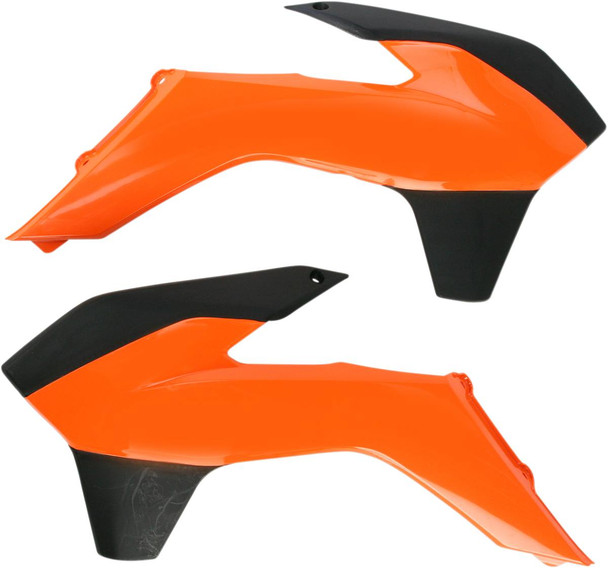 Acerbis - 2314251008 - Radiator Shrouds - Orange/Black