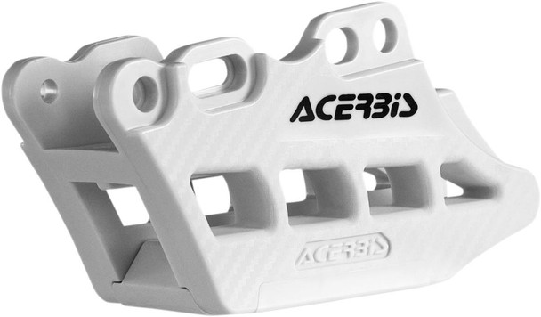 Acerbis - 2410990002 - Complete Chain Guide Block - White - Yamaha