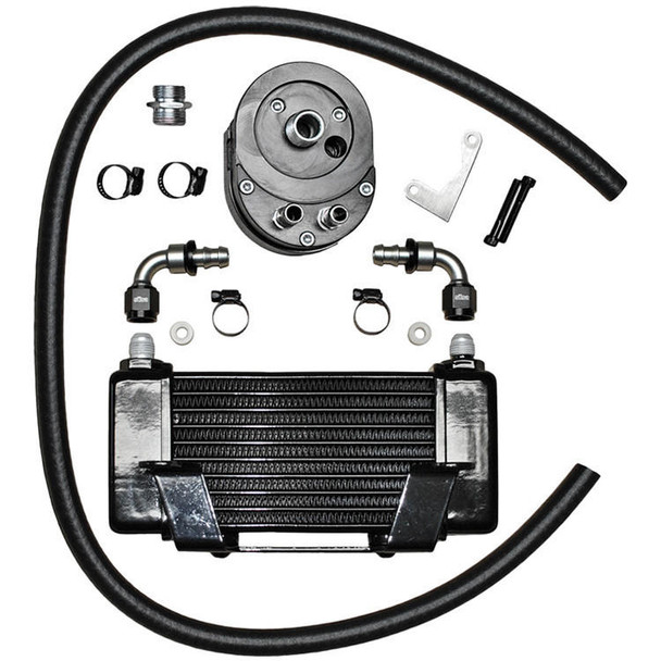 Jagg - Low Mount 10-Row Horizontal Oil Cooler fits '09-'16 Touring Models