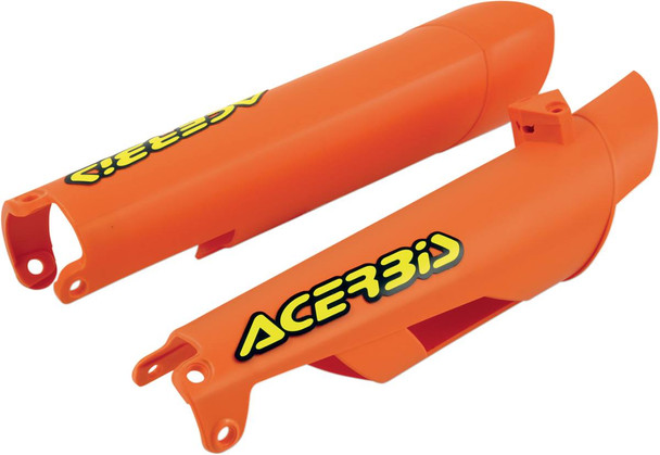 Acerbis - 2113750237 - Lower Fork Covers for Inverted Forks - Orange