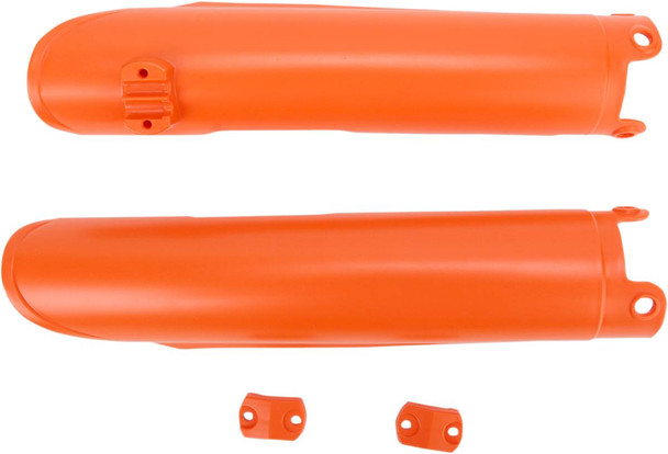 Acerbis - 2113740237 - Lower Fork Covers for Inverted Forks - KTM Orange