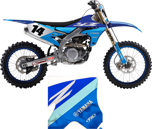 Factory Effex - 27-03204 - Candy Chrome Series Shroud/Airbox Graphics Kit - Yamaha - YZ 125/250